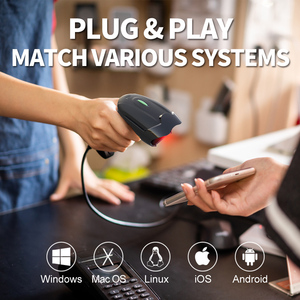 Xincode 1D Máy quét cầm tay có dây Máy Quét Mã Vạch USB Đầu đọc mã vạch CCD mã vạch QUÉT SÚNG cho kho mã vạch quét - Product Image 4