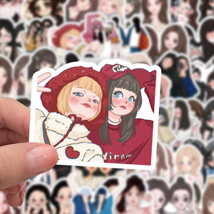 60 Pezzi/Sacchetto Adesivi Cartoon Ladybro Personalizzati Impermeabili Decorativi in Vinile per <span class=keywords><strong>Amiche</strong></span> Migliori per Diari e Album - Product Image 2