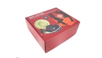 Boîte d'expédition pliable en carton ondulé personnalisée avec logo pour casquettes de baseball et chapeaux de cowboy