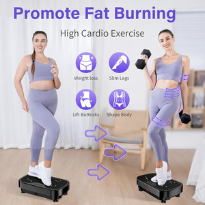 Wellshow Sport Vibration Plate Ejercicio Machine9 Modos Entrenamiento de todo el cuerpo Vibrating Fitness Platform para perder peso y dar forma - Product Image 2