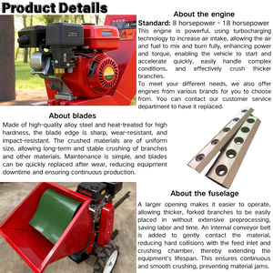 Broyeur de branches portable personnalisé qui peut être déplacé à distance - Product Image 5