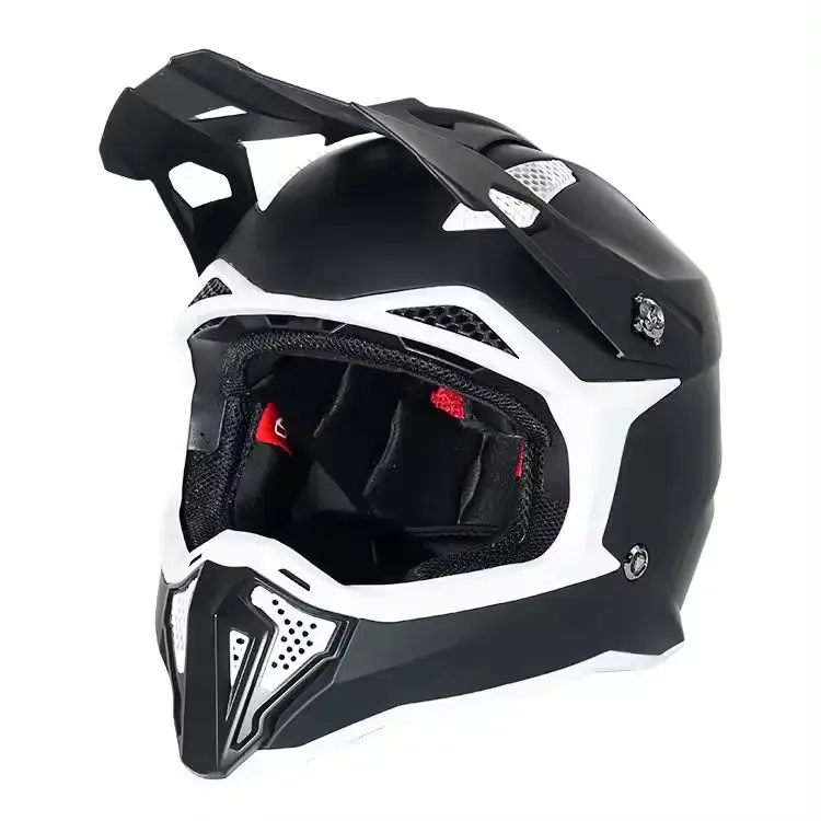 Оптовая продажа на заказ откидной шлем для мотокросса с двумя линзами в горошек, гоночный кросс, мотоциклетный шлем