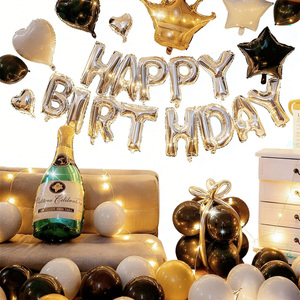 <span class=keywords><strong>Kit</strong></span> de ballons d'<span class=keywords><strong>anniversaire</strong></span> - Saint-Valentin, décoration de fête d'<span class=keywords><strong>anniversaire</strong></span> pour petite amie, ensemble complet de ballons en aluminium - Product Image 1