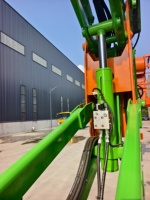 Plateforme de travail aérienne articulée autopropulsée électrique Jiubang Shandong 12M à flèche hydraulique, hauteur au sol 0,3m, directement de l'usine