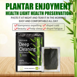 Patch pour les pieds South moon au vinaigre de bambou nettoyant en profondeur Patchs pour les pieds détox au gingembre à base de plantes naturelles - Product Image 2