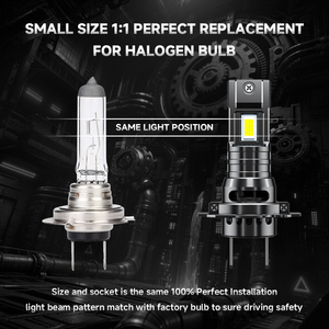 AURORA 새로운 특허 H7 <span class=keywords><strong>LED</strong></span> 헤드라이트 자동차 <span class=keywords><strong>LED</strong></span> 라이트 전조등 H7 자동 <span class=keywords><strong>LED</strong></span> 전구 - Product Image 2