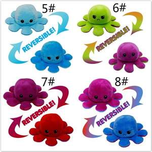 32 "Super Soft Octopus Flip Plüsch Puppen kissen Niedlich Home Sleeping Bear Toy Bestickte Technik Gefüllt mit PP-Baumwolle - Product Image 4