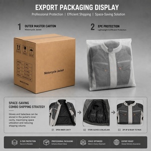 Jaket Motor Armor Level 2 CE Pria, Teruji REACH, Lapisan Katun Tahan Air yang Dapat Dilepas, Jaket Pelindung Berkendara Motor yang Hangat - Product Image 6