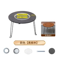 Table de pique-nique ultralégère pliable ronde pour le camping, idéale pour boire et faire du barbecue