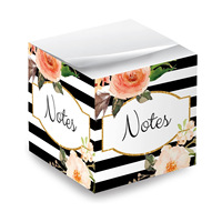 Bloc-notes adhésifs en papier, nouveau design, 500 feuilles avec support en bois, bloc-notes, logo personnalisé pour les entreprises, cadeaux de vacances
