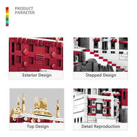 Wange 6217 Tibet Potala Palace Chine Blocs de construction créatifs en briques Modèle pour enfants Ensemble de jouets éducatifs en plastique à assembler Cadeau