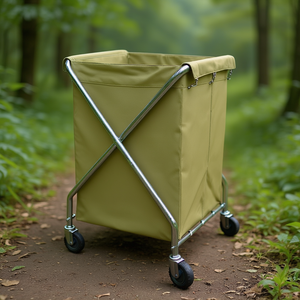 Cesto per Bucato Pieghevole da 210 L con Ruote per Facile Trasporto - Product Image 3