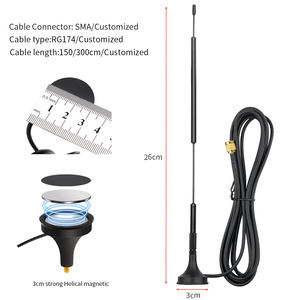 Venta caliente de fábrica nuevo diseño externo 868 antena impermeable Omni 8dbi antena magnética 868MHz con conector Sma - Product Image 6