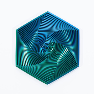Fractal Fidget Hexagon 3D Printed + Infinity Cube | Anti-Stress <b>Desk</b> <b>Toy</b> for Adults Kids Sensory Play - Product Image 1