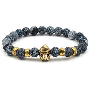 男士斯巴达手镯头盔男士玛瑙骑士手镯男士战士角斗士手腕 - Product Image 1