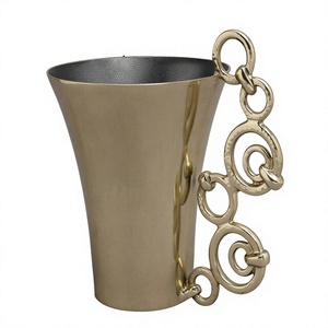 Wedding Decoration Metal <b>Flower</b> Vase <b>Mirror</b> polished Direct Factory Sale High Quality Metal <b>Flower</b> Vase Gold platted Table Decor - Product Image 1