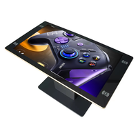 Table interactive tactile TFT LCD intelligente pour café, équipement publicitaire pour restaurant, écran de bureau portable et léger intégré
