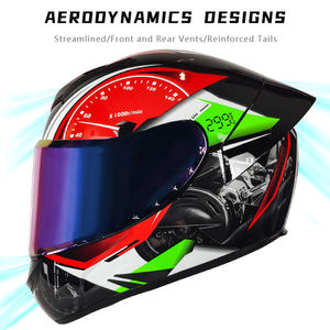 Casque intégral de motos DOT de couleur personnalisée bon marché avec boucle à dégagement rapide Logo personnalisable/paquet casques au design novateur - Product Image 6