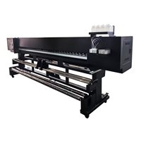 Impresora de Inyección de Tinta para Pancartas Flexibles, Industrial, Automática, para Interiores y Exteriores, con Cabezal de Impresión Konica 512i, Tinta Solvente Nueva, Pantalla Táctil, 3.2M, 1 Año de Garantía