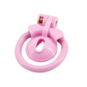 <span class=keywords><strong>Mini</strong></span> cadenas de chasteté pour hommes Verrouillage de chasteté pseudo-féminin positif et négatif Rose Respirant CD de chasteté pour hommes cachant le bas - Product Image 5