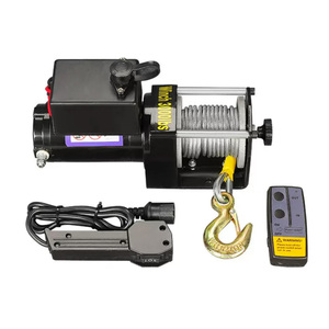3000lbs 24V thép tời điện cho 4x4 off-road xe phát hiện điều khiển từ xa Bộ dụng cụ khác dây tời xe phát hiện điện - Product Image 1