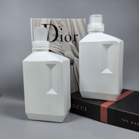 260ml 450ml 500ml 1L 2L carré vide liquide emballage conteneur en plastique liquide détergent à lessive bouteille
