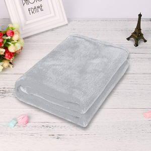 Manta de franela Lisa Coral, sábana de lana pequeña, manta de lana de microfelpa sólida súper cálida, alfombra, sofá, suministros de cama - Product Image 4