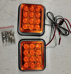 24 Watts LED Ambre <span class=keywords><strong>Pompier</strong></span> Lumière 12V/24V Clignotant Feux Latéraux pour Camions Avertissement Flash Lumière Nouvel État - Product Image 3