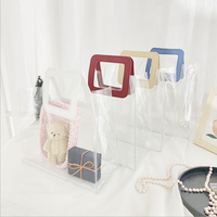 Sac de shopping en PVC transparent prêt à expédier, sac fourre-tout, sacs à main bon marché pour filles, MOQ 1 pièce