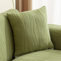 Housse de coussin en peluche de style nordique, couleur unie, carrée, housse de coussin moelleuse et douce pour canapé