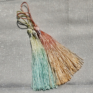 Classic Rainbow Gradient Tassel Norigae Charm Set for Party Decoration and <b>Bag</b> Charm with Dreamy Colors and Korean Design - Product Image 3