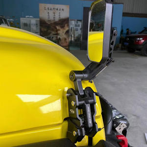 Kit cattura cofano nero in lega di alluminio <span class=keywords><strong>con</strong></span> specchietto retrovisore per Jeep Wrangler JL2018 + F2006 - Product Image 5