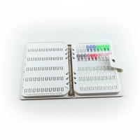 Présentoir professionnel 120 couleurs pour vernis à ongles UV, organiseur vide d'échantillons de vernis à ongles, portable pour salon et domicile, pour la présentation des couleurs d'ongles carrées