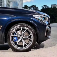 Jantes forgées BMW 5x120 Noir brillant Face usinée Gris canon Multi-rayons 18-22 pouces pour mise à niveau BMW X1 X3 X4 X5 X6 X7