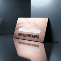 Carte NFC 215 intelligente en métal personnalisée et colorée, 13,56 MHz, étanche, avec puce durable pour la personnalisation de marque