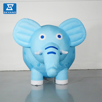 Éléphant de dessin animé gonflable gros éléphant animal personnage de dessin animé mascotte matériel en peluche