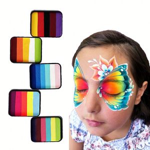 สีเพ้นท์ร่างกายสำหรับเด็ก สูตรน้ำ ปลอดสารพิษ สีรุ้งแบบแยกสี  รับทำโลโก้แบรนด์ส่วนตัว  สำหรับงานศิลปะบนร่างกาย  ทนแสงยูวี - Product Image 2