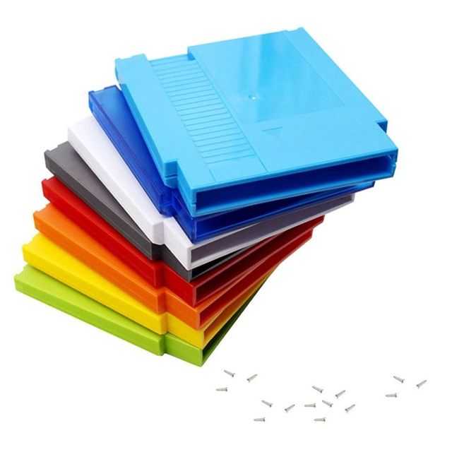 For Nintendo NES Protective Card Case Replacement Cartridge Shell Hard Plastic Case with Storage Box Game Accessories