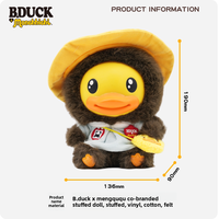 B.duck Officiel Série Mignonne et Amusante Co-marquée Tendance Super Doux Peluche Coton PP Jouet Décoration Figurine Poupée Cadeau