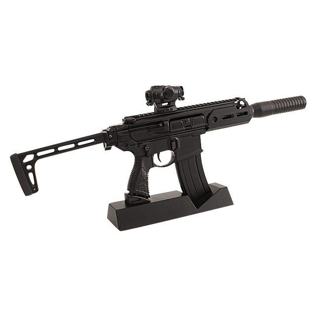 Metal Toy Gun Model 28CM Throw Shell AKM Barrett Removable Assemblable Boys Gift Metal Toy Gun