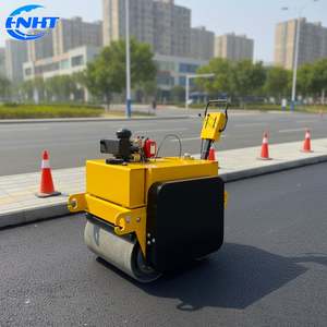 0.5-ton Hydraulically Driven Dual-drum Vibratory <b>Roller</b> Engine Pump Gear-High Efficiency Gasoline/Diesel Concrete <b>Roller</b> (China - Product Image 1
