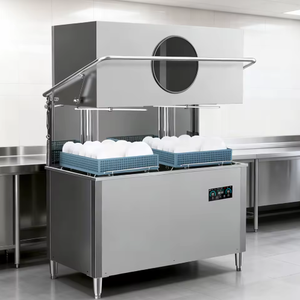 غسالة أطباق تجارية من الفولاذ المقاوم للصدأ 304 طراز JEEKI JK-DT680 بسعة 80-160 سلة/ساعة مع تعقيم بالبخار عالي الحرارة - Product Image 1