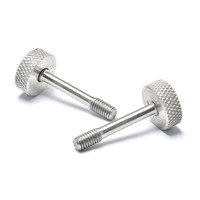 Vis à ressort flottante en acier inoxydable à tête hexagonale moletée, tige fine, autotaraudeuse, M3 M5, pour fixation de panneaux