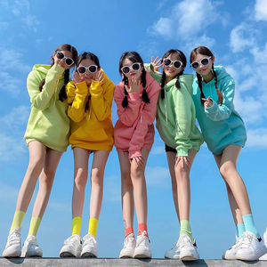 Blaue Herbst-Winter-Hoodies für Männer und Frauen mit Logodruck und Textanpassung Kapuzenpullover Klassenuniformen Unternehmens-Sportbekleidung - Product Image 6