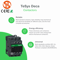 Kontaktor Motor Schneider LC1D25M7 TeSys Deca 25A 3 Kutub 220V AC Coil AC-3 11kW Baru Original