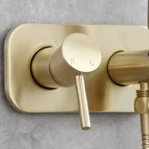 Brass Wall <strong>Hanging</strong> Hot and Cold Mixer Concealed Gun <strong>Kits</strong> Toilet Bathroom Handheld Bidet <strong>Sprayer</strong> Set - Product Image 3