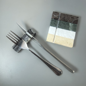 Telazzo大理石モダン多機能長方形パーソナライズされた立ちキッチンナイフフォークカトラリー用品ホルダーオーガナイザー用 - Product Image 4