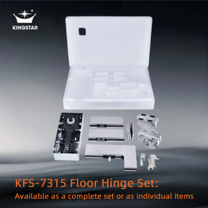 Kingstar KFS-7315 - Amortiguador Hidráulico de Piso de Acero Inoxidable de <span class=keywords><strong>Dos</strong></span> Velocidades Ajustables para Puertas de Vidrio, Capacidad de 110 kg, Apertura de <span class=keywords><strong>125</strong></span> mm - Product Image 2