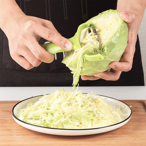 Wide-Mouth Kitchen Cutters Gadget Plastic <b>Vegetable</b> Cutter Cabbage Slicer <b>Fruit</b> Grater Salad Shredder Peeler Knife Chopper - Product Image 4