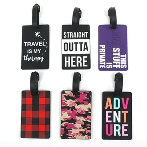 2D 3D Custom Pvc Luggage Tag Personalized Cartoon Creative Pattern Luggage Tag Suitable For Travel Bulk Luggage Tags